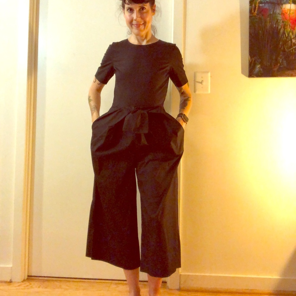 COS Wide Legged Mid-Calf Jumpsuit